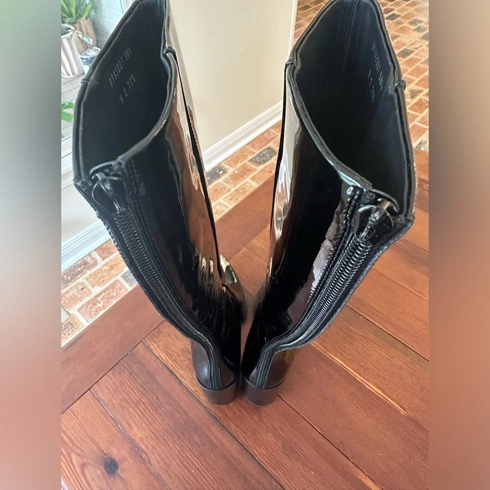 Alexander McQueen Punk Patent Leather Knee High - Picture 11 of 13